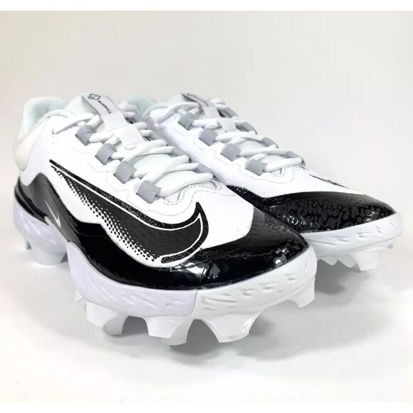 Nike Alpha Huarache Elite 4 Low MCS Baseball Cleats White FD6255-101 Men's 11.5 - Picture 1 of 8